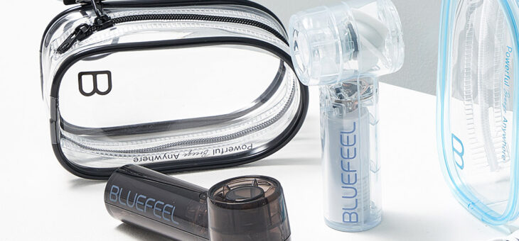BLUEFEEL、バッグに映える！たった10cm超小型＆15m/s強風「ミニ Z ポーチファン」Makuake開始