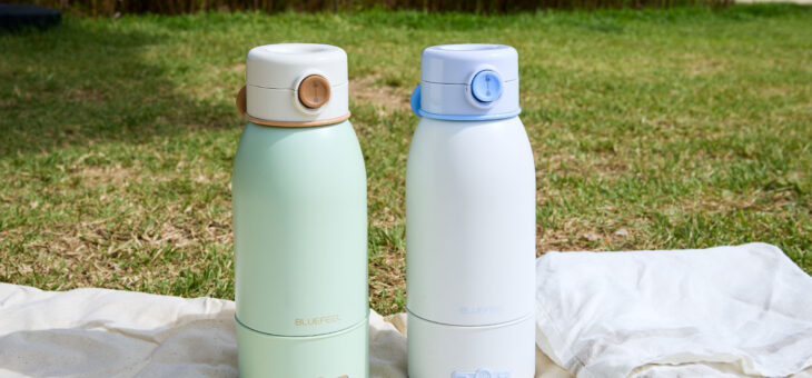 BLUEFEEL コードレス充電式ポータブルケトル Heat100｜コードレスで100℃沸騰! 持ち運べるUSB充電式ケトル、屋外でも設定温度で沸騰